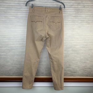 Jones New York Jeans Soho Ankle Tan Neutral Jeans Timeless Office Essential